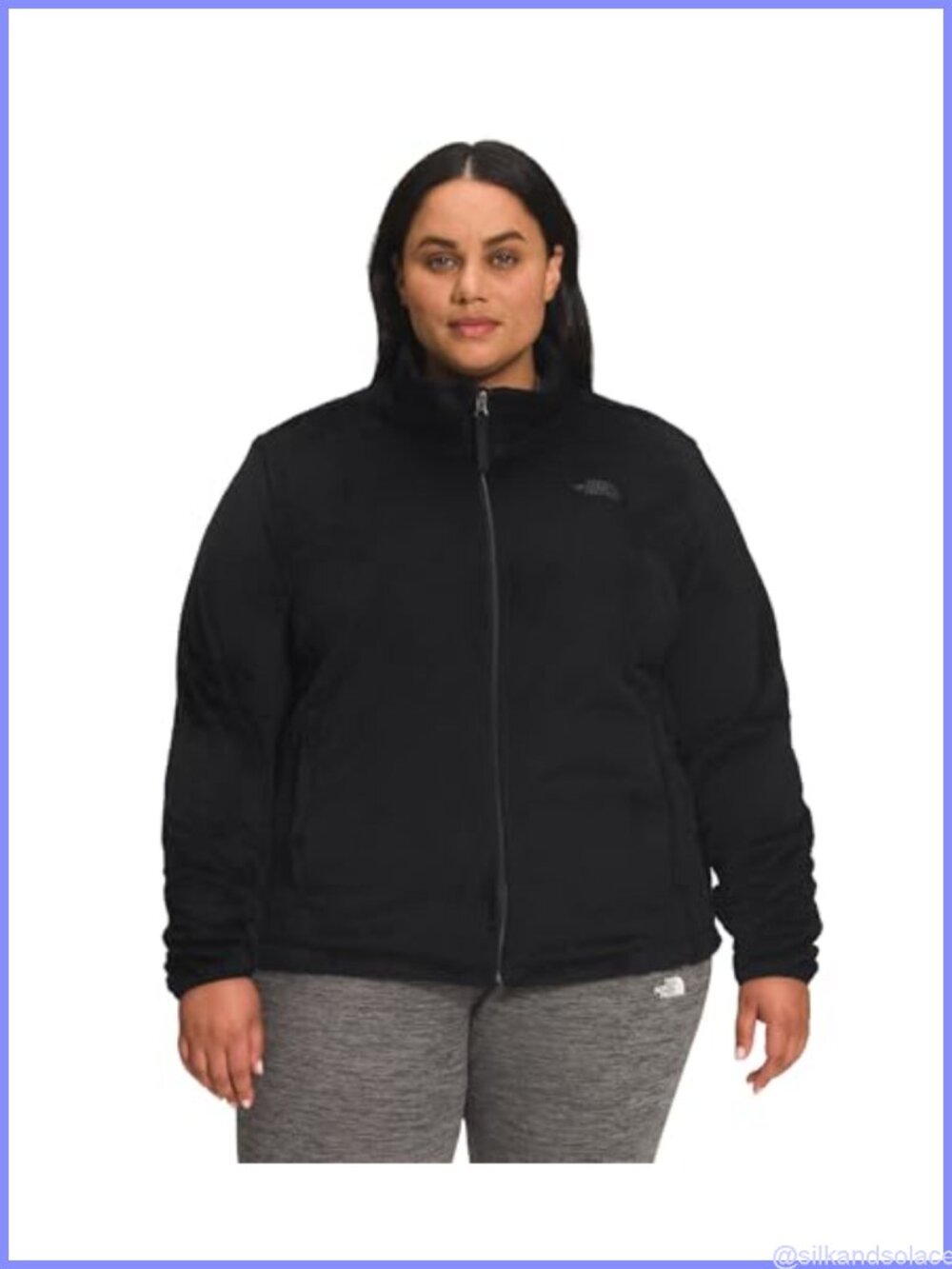Women's Plus Size Fleece Jacket Full Zip Soft Warm Coat